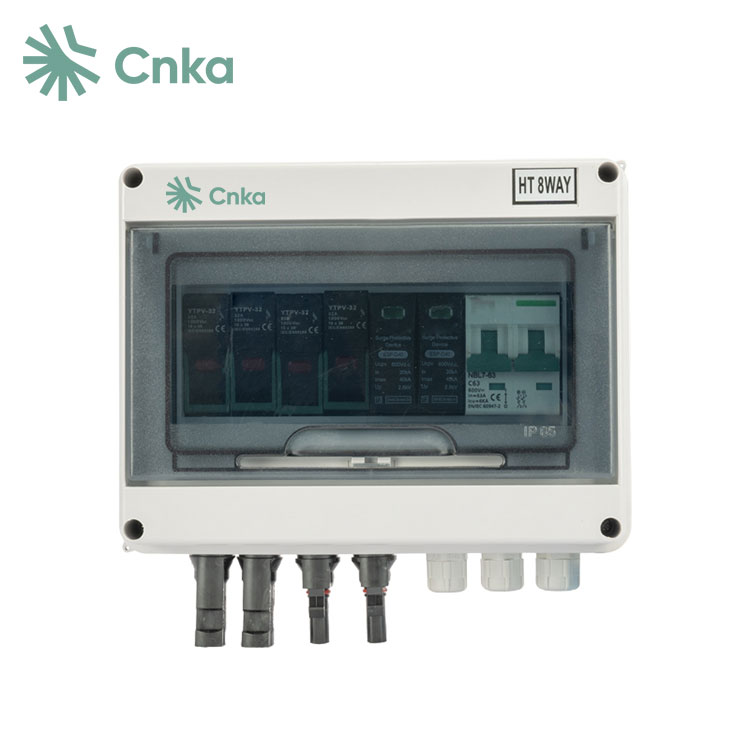Caixa combinadora solar de 2 cordas