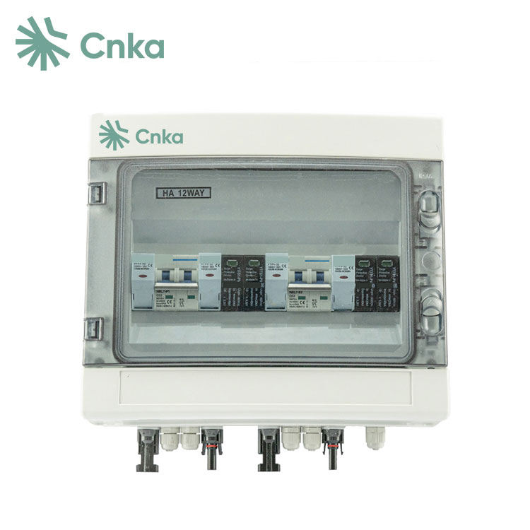 Caixa combinadora de painel solar